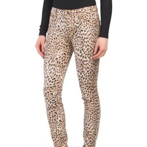 Roberto Cavalli Animal Print Skinny Jeans